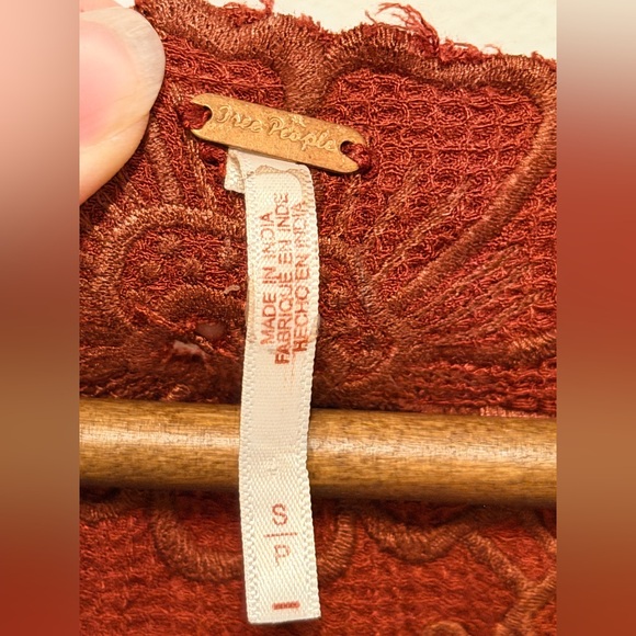 FREE PEOPLE Colette Maxi Dress in Cinnamon Sz SMALL - Picture 6 of 11